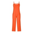 thumbnail image 5 of Up to 65% off!Women' Casual and Elegant Jumpsuits Summer Fashion Cold Shoulder Jumpsuit Suspender Jumpsuits Wide Pocket Leg Pant, 5 of 5