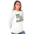 thumbnail image 3 of Save the Planet Go-Green Earth Day Plus Size Long Sleeve Graphic Tee Shirt Brisco Brands 2X, 3 of 5