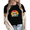 Black-2, variant on Women fun World's Best Cat Dad Ever Retro Sunset Cat Family Graphic Tees T-Shirt Tops Round Neck Printed Cotton T-Shirt Black S-5XL