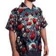 thumbnail image 2 of Love Men's Short Sleeve Button Down Spread Collar Beach Shirts, 2 of 6