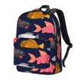 thumbnail image 2 of Mochila con estampado de peces de colores, ideal para portátiles, viajes, senderismo, negocios, para mujeres y hombres., 2 of 5
