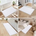 thumbnail image 3 of Findosom 3pcs Bathroom Rugs Set with U-Shaped Mat, Non Slip, Quick Drying, Ultra Soft and Water Absorbent Bath Rug Mat Carpet Machine Washable 20"x32"+20"x59"+U Shape 20"x24" White, 3 of 7