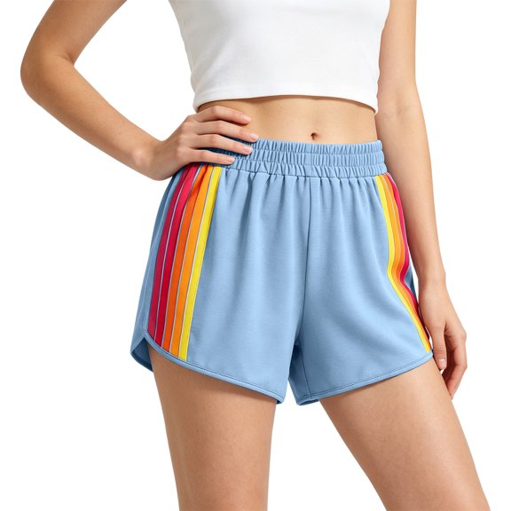 Endives Women's Workout Shorts Lightweight Casual Sports Shorts Athletic High Waisted Biker Shorts Stretchy Active Yoga Short Running Shorts for Women