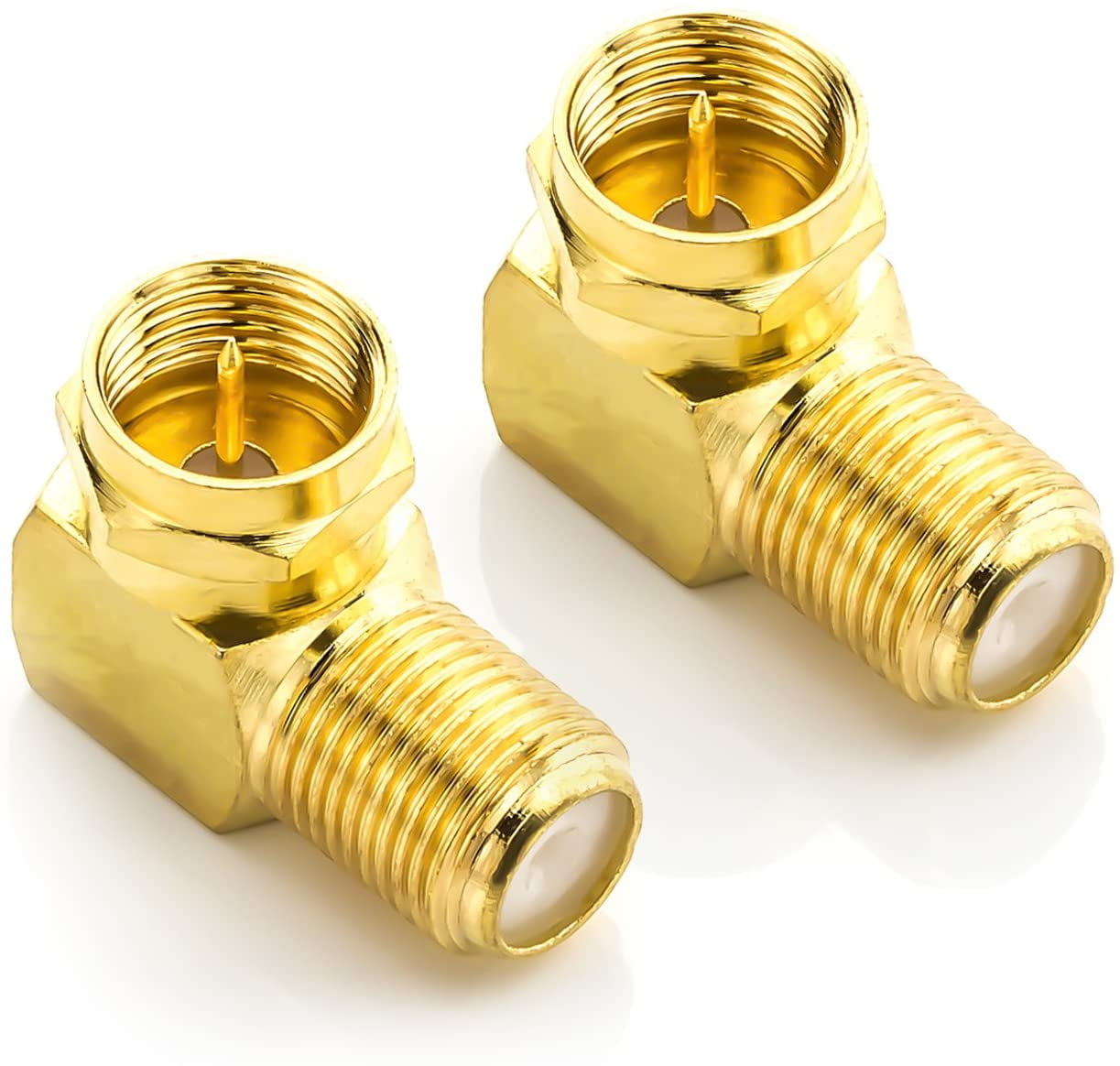 90° Elbow Adapter Set For Coaxial Cables Elbow F Adapters For 7Mm F