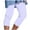 White, variant on LIaqionyy Summer Capris for Women 2024 Casual Gradient Leggings Elastic High Waisted Stretch Cropped Beach Pants