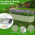 thumbnail image 3 of 6.5X2X1.4 FT Raised Garden Bed for Outdoors - Galvanized Planter Raised Beds, Metal Planter Box for Vegetables,Flowers, Herbs, and Succulents(Light Green), 3 of 9