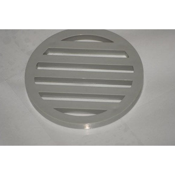 Plastic Drain Cover 5 Pack - Gray 3" inch Diameter & 1/4" inch Thick