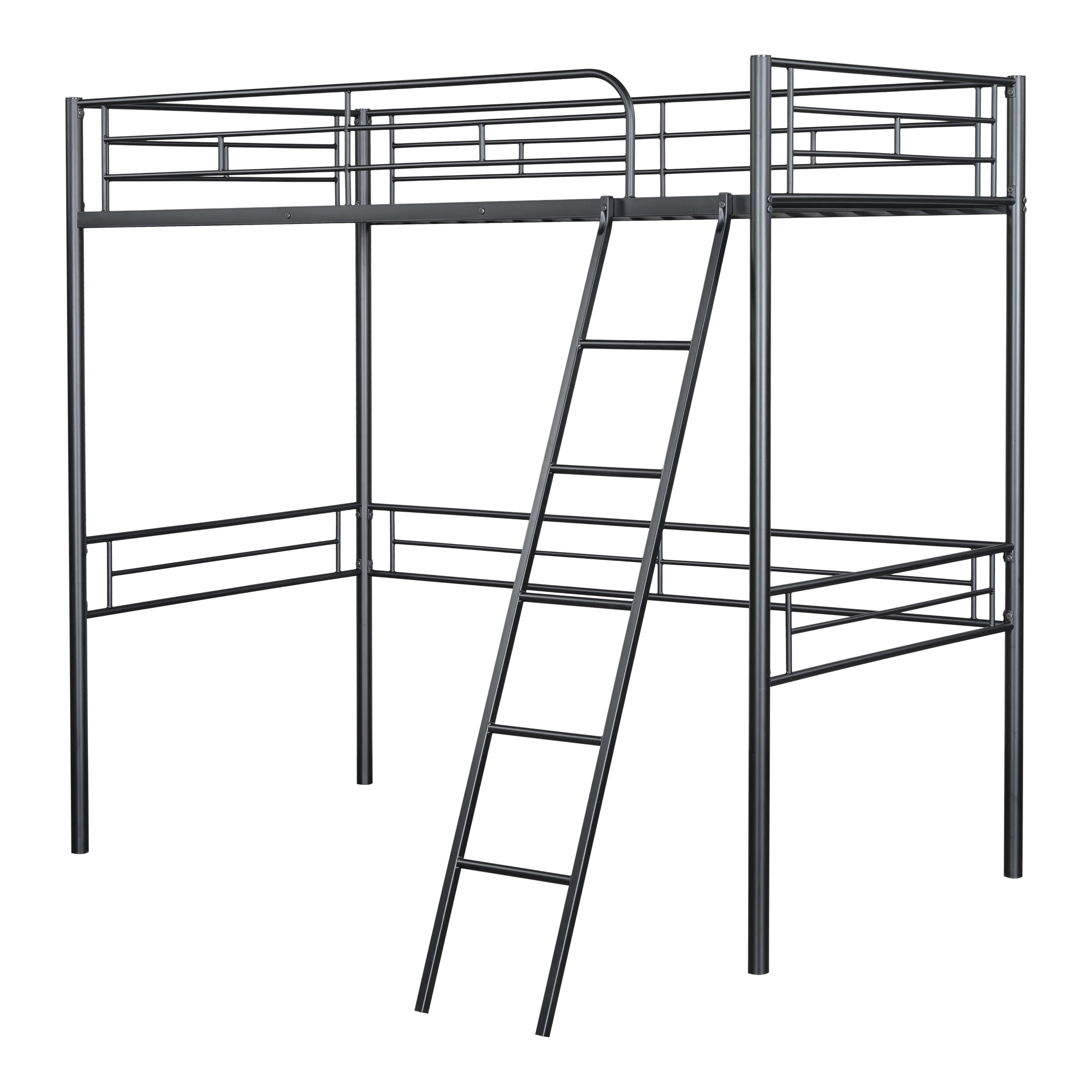 Furniture of America Amelia Kids Twin Loft Bed, Black