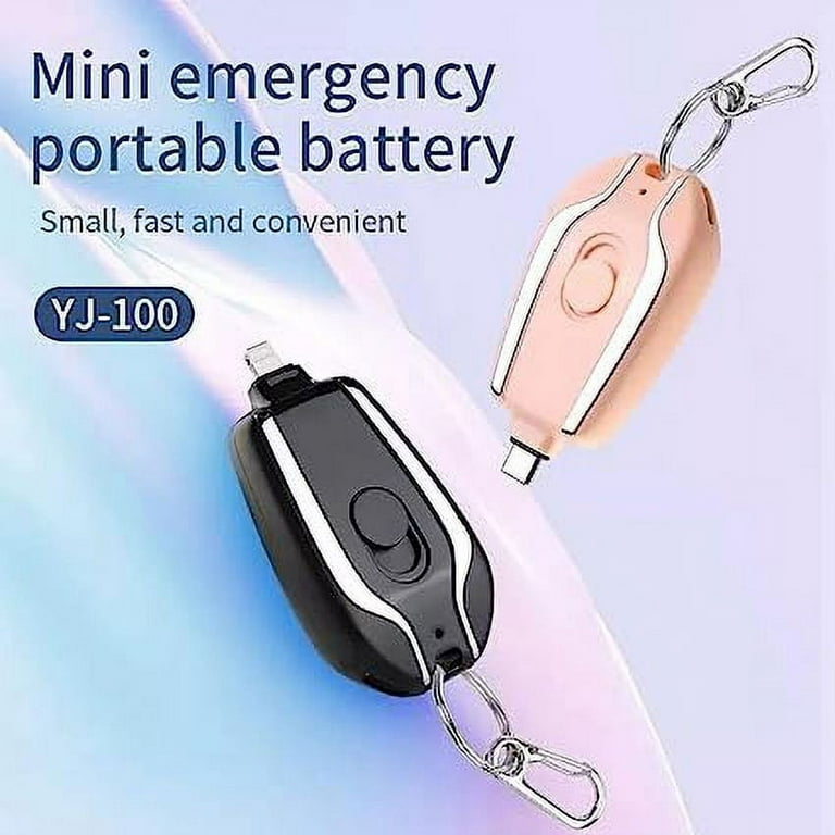 Keychain Mini Power Bank portable power bank mini powerbank for iphone  android TYPE-C emergency power