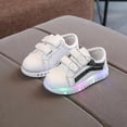 thumbnail image 4 of Led Children Glowing Shoes Baby Sneakers With Light Up Sole Led Luminous Shoes For Girls Boys Sneakersone Pair-white, 4 of 5