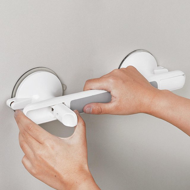 Barras de agarre Bañera de baño Pasamanos de inodoro Succión grande, fácil instalación, duradera, sin taladro Barra de equilibrio Manija de ducha para Salvador Pasamanos de baño