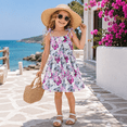 thumbnail image 3 of IPIO Girls Casual Dress with Purple Butterfly, Sleeveless Summer Party Sundress, 3 of 8