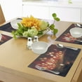 thumbnail image 4 of Ambesonne Fantasy Place Mats Set of 4, Night Scenery, Standard Size, Ruby and Yellow, 4 of 6