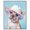 Silver Frame, variant on Bucket Hat Frenchie Canvas Cute Animal Art by Art Remedy, Silver Frame, 36" x 45"