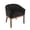 Black, variant on Hassch Upholstered Dining Chair, Linen Fabric Barrel Chair with Wood Frame, Armchair for Kitchen, Living Room, Beige