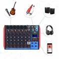 thumbnail image 4 of Consola de mezclado Irfora AG-8 Consola mezcladora portátil de 8 canales Mezclador de audio digital + 48V Phantom Power Admite conexión BT / USB / MP3 para grabación de música DJ Network Liv Irfora Consola de mezclado, 4 of 6