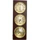 thumbnail image 1 of Estación meteorológica con barómetro, termómetro, higrómetro, 3 en 1, estación meteorológica analógica montada en la pared con base de madera para colgar en casa, oficina, interior, exterior, pesca, vela, metal, caja de aire sin aire, caja de metal, barómetro, caja de diafragma, barómetro, estación meteorológica doméstica, higrómetro de temperatura, madera suspendido ACTIVE Biensenido a ACTIVE, 1 of 5