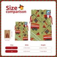 thumbnail image 3 of Pofeuu Cartoon Fire Truck Print Burlap Bags with Drawstrings Drawstring Gift Bags Pouch Bag for Thankgiving Birthday Party Gift Wrapping Treats and Party Favors-Medium, 3 of 9
