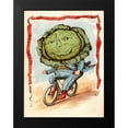 thumbnail image 2 of Vintage Apple Collection 14x18 Black Modern Framed Museum Art Print Titled - Bike Cabbage, 2 of 5