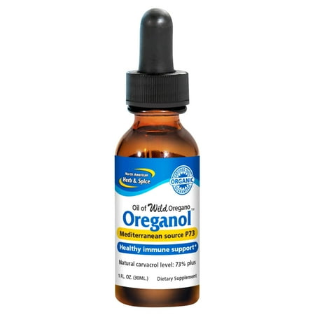 North American Herb & Spice Oil of Oregano (Organol Regular Strength), Herbal Supplement, 1 fl oz