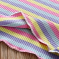 thumbnail image 4 of Povozer Girls and Boys Striped Long Sleeve Shirts Cotton Crew Neck Basic Long Sleeve Tees Soft Kids' Long Sleeve T-Shirts Top(Pink,12-18 Months), 4 of 6