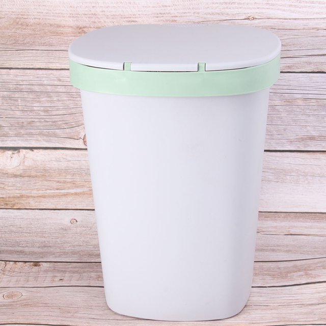 HOOWIFFY 1Ud De Basura Con Verde Y Botón Plástico Para Almacenamiento En Hogar
