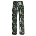 thumbnail image 6 of Evdexr Womens Halloween Pajamas 2026 Cobweb Pumpkin Bat Graphic Pajama Pants Wide Leg Palazzo Drawstring Pants Casual Sleep Elastic Trousers XL, 6 of 7