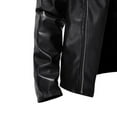 thumbnail image 6 of Men's Vintage Asymmetric Zip Lightweight Faux Leather Biker Jacket,Leather Coats for Men Moto Jackets Slim Fit Plus Size, 6 of 7