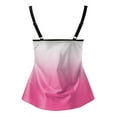thumbnail image 5 of Wamejoo Women's Tankini Swimsuits Two Piece Tummy Control Bathing Suit Modest Swim Top with Shorts Plus Size Swimwear（Pink, L), 5 of 5