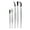 Set 5, variant on Anti-Slip Silicone-Tip Tweezers with Textured Handle, Ideal for Delicate Electronics and Art Projects