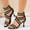 #0070-Black, variant on Women's Pointed Toe Heels, Elastic Crisscross Strap Sandals with Back Zipper, Open Toe Roman Style Dress Shoes, Versatile Evening Casual Style Gift