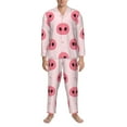 thumbnail image 4 of Bingfone Men'S Pajama Set 2 Piece Loungewear Pjs, Long Sleeve With Pajama Pants-Pig Noses, 4 of 9