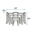 thumbnail image 6 of Humble Crew Camden Toddler Wood Table and 4 Chairs Set, Grey, 6 of 6