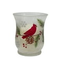 thumbnail image 6 of Northlight Hand Painted Cardinal and Pine Glass Christmas Candle Holder - 2.75", 6 of 6