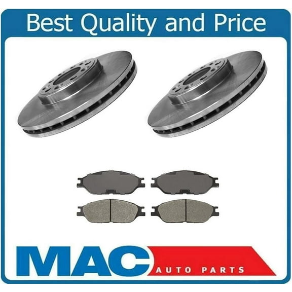 Front Brake Rotors & Ceramic Brake Pads 1999-2003 for Ford Windstar Van