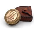 thumbnail image 5 of Handmade Brass Compass Engraved with Famous Poet Quotes – Inspirational Graduation & Birthday Gift for Men, Boys, Husband or Son – Vintage Nautical Adventure Keepsake, 5 of 6