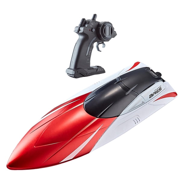 Barco de control remoto con luz, juguete para niños, impermeable, de alta velocidad, para adultos y niños. Batería de repuesto roja de 1 pieza