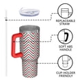 thumbnail image 4 of Christmas 40oz Tumbler– Stainless Steel Insulated Tumbler with Handle and Straw, Large Capacity Travel Cup for Hot & Cold Drinks, 4 of 7