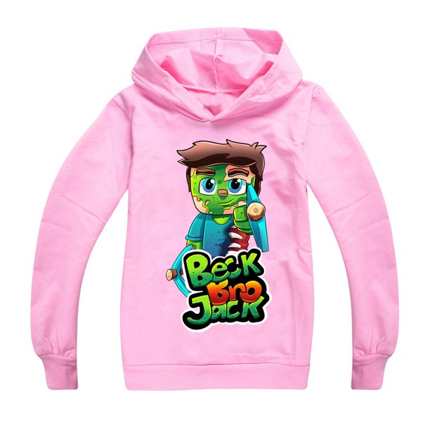 BECKBROJACK: camiseta de algodón con capucha para niños y niñas de 8 a 12 años, ropa de moda, primavera y otoño. zhangmenya LED