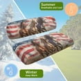 thumbnail image 6 of Aplkyhs American Flag Horse Golf Cart Front Seat Cushion Set Comfort Golf Cart Seat Cover Seat Bottom and Backrest Cushion for Club Car Backrest Bottom Seat Cover, 6 of 7
