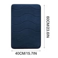 thumbnail image 2 of Bigersell Bathroom Rugs, 23x15 inch Memory Foam Bath Mats, Machine Washable, Thick Soft Absorbent Bath Rug for Bathroom Shower Floor Carpet Rugs Non-Slip Bathmat Blue, 2 of 5