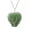Green Aventurine, variant on Natural Heart Shape Wrapped Metal Stone Healing Energy Pendant Necklace Gift -Tiger Eye