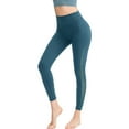 thumbnail image 1 of Capris de yoga de cintura alta para mujer con bolsillos, leggings capri deportivos para correr y hacer ejercicio con control de abdomen - Rojo, 6/M,:;:;, 1 of 7
