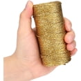 thumbnail image 4 of Hilo metálico decorativo de 100 m, hilo dorado de 1,5 mm, hilo para joyería, manualidades, envoltura de regalos y regalos de boda, 4 of 4