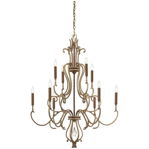 10 Light Chandelier-44.25 Inches Tall And 32.75 Inches Wide     -Traditional Installation Minka Metropolitan N6558-690