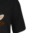 thumbnail image 5 of Hauts d'Été pour Femmes 2023 Mode Femmes T-Shirt Imprimé Col en V Manches Courtes Tee Décontracté Blouse, 5 of 5