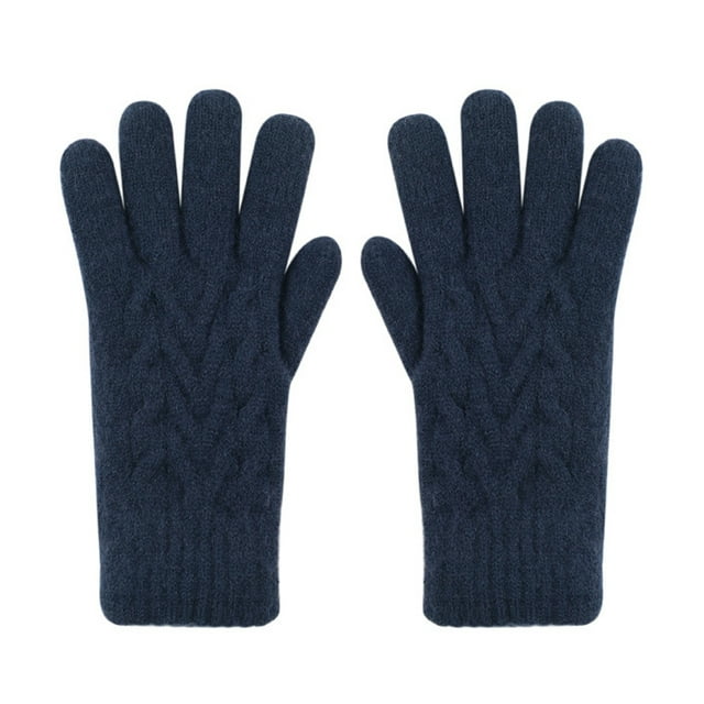 Guantes de invierno Star para mujer, guantes de punto cálidos, guantes para niñas con pantalla táctil