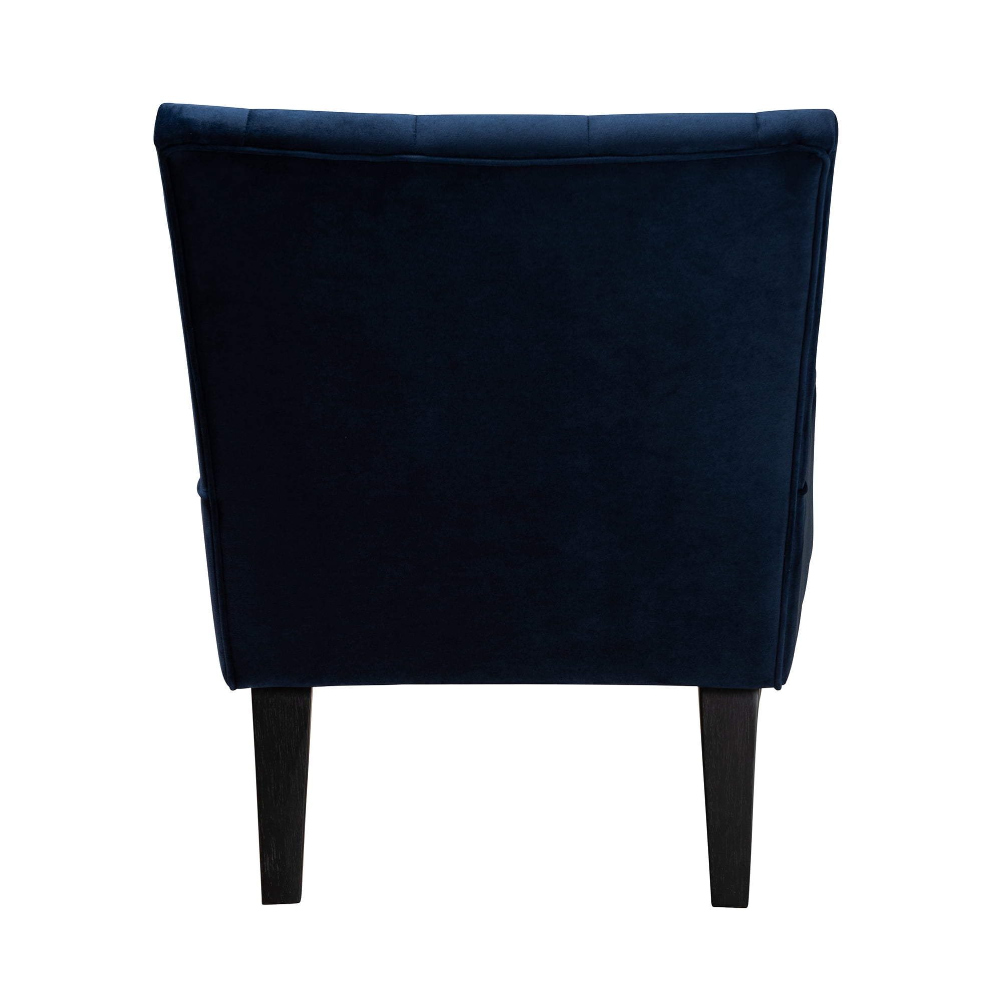 Baxton Studio Slipper Chair, Navy Blue, Adult
