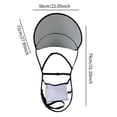 thumbnail image 3 of Fishing Umbrella Hat, Large Size Sun Protection, Hands-Free Umbrella For Golf, Camping, Outdoor Activities, 3 of 5