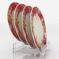 thumbnail image 5 of Vray Designs LLC - Clear Acrylic Plate Stands: Elegant Dinnerware Display Stand and Plate Holder Stand with Acrylic Display - Holds 4 Plates in Upstairs Fashion - Made in USA, 5 of 5